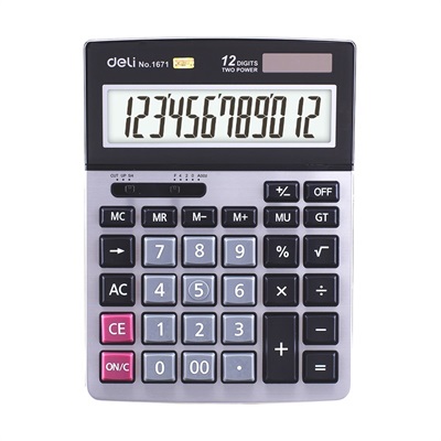 Deli E1671 12-Digits Desktop Calculator