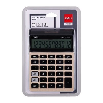 Deli EM00951 12-Digits Desktop Calculator