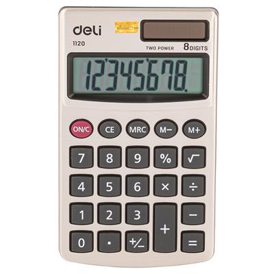 Deli E1120 08-Digit Portable Calculator