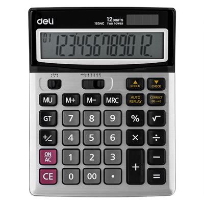 Deli E1654C 12-Digits Desktop Calculator