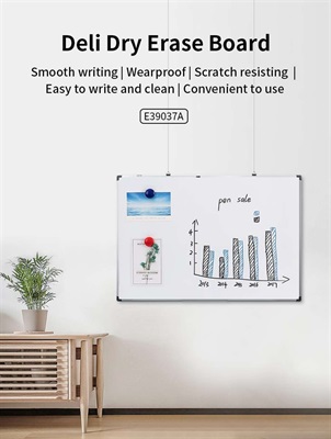 Deli Universal Magnetic Whiteboard 6×4 Feet  E39037A