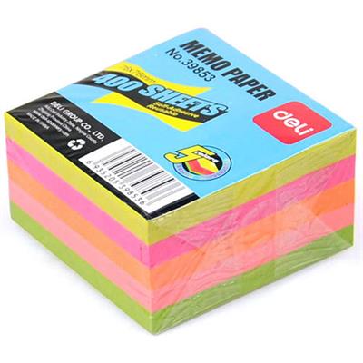 Deli E39853 Neon Colour Memo Sticky Notes 3x3 Inches