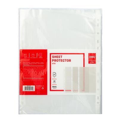 Deli E5710 A4 Protector Sheet Pack of 20