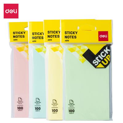Deli EA01502 Memo Sticky Notes Single Colour 3x5 Inches