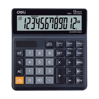 Deli EM01120 12 Digits Desktop Calculator
