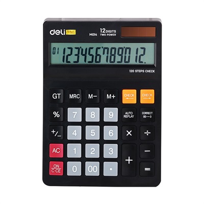 Deli EM01420 12 Digits Desktop Calculator