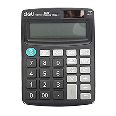 Deli W39251 12-Digits Desktop Calculator