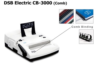 DSB Electric CB-3000 Spiral Comb Binding Machine
