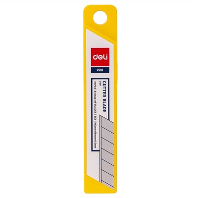 Deli E2011 Knife Paper Cutter Blade 18mm Pack of 10 Pieces