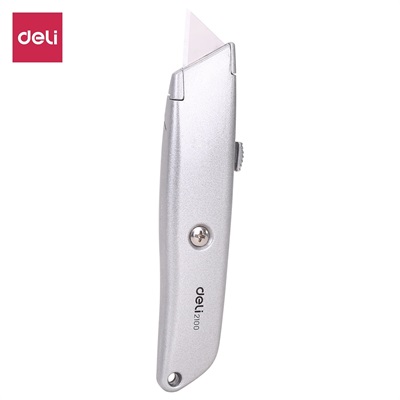 Deli E2100 Utility Knife Paper Cutter Aluminium Alloy Body 19mm