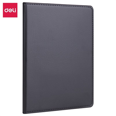 Deli E7901 Hard Leather Cover Notebook