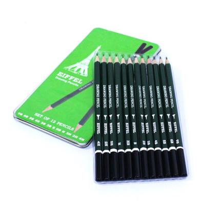 Eiffel Sketching Pencils 12 Tin Pack