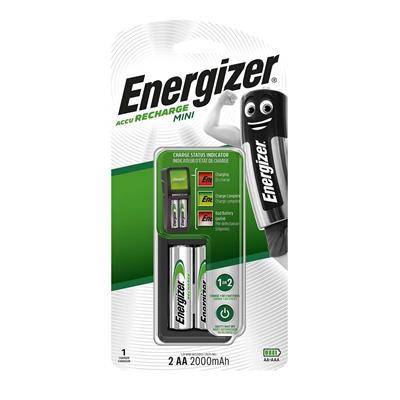 Energizer EMG920463 Mini Charger with 2 x AA Rechargeable Batteries
