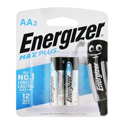 Energizer EP91BP2T Max Plus Alkaline AA Battery x 2 Blister Pack (Pencil Cell)