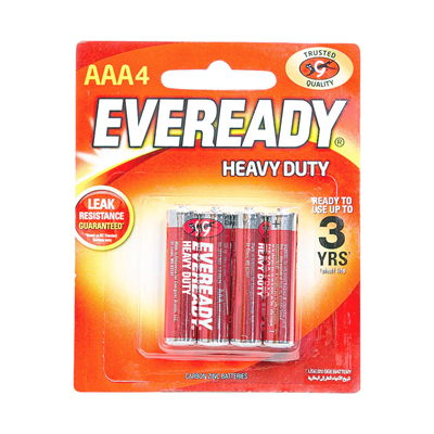 Eveready 1015 Red AA Battery X 4 SW Pack (Pencil Cell)