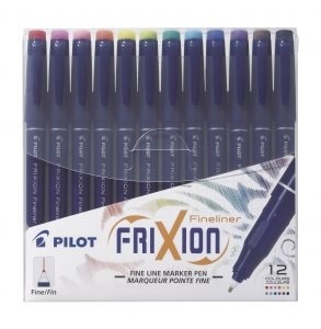 Pilot FriXion Eraseable Fineliner Pointer SW-FF-S12 Pack of Twelve