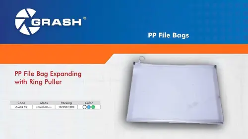 Grash G-609 CK Clear Stationery Pouch