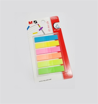 M&G YS-97 Neon Colour Sticky Flags 6 Colours 