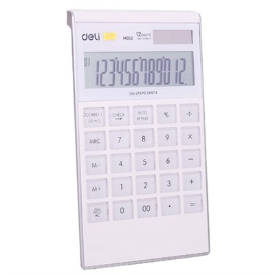 Deli Touch Series EM01211 Acrylic Keys 12-Digits Desktop Calculator