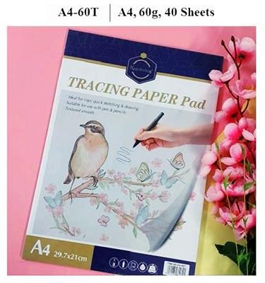 Keep Smiling A4-60T 40 Pages A4 60gsm Tracing Paper Pad