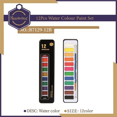 Keep Smiling B7129-12 Water Color Aluminium Tin Pack 12 Colours
