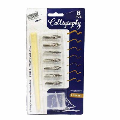 Keep Smiling E0354 Calligraphy Dip Pen 8 Pcs Set