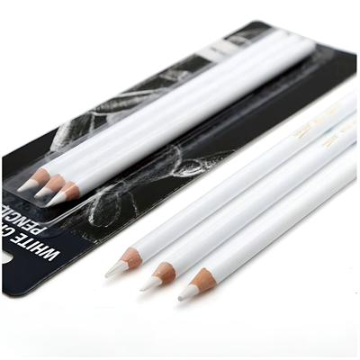 Keep Smiling TB-1010 White Charcoal Pencils 3 Pcs Set