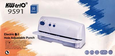 KW-triO 09591 30 Pages Electric 2-3 Hole Punch Machine