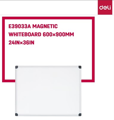 Deli Universal Magnetic Whiteboard 3×2 Feet E39033A