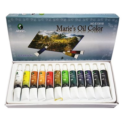 Marie's Oil Colour 12ML 12 Colour Set