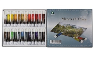 Marie's Oil Colour 12ML 24 Colour Set