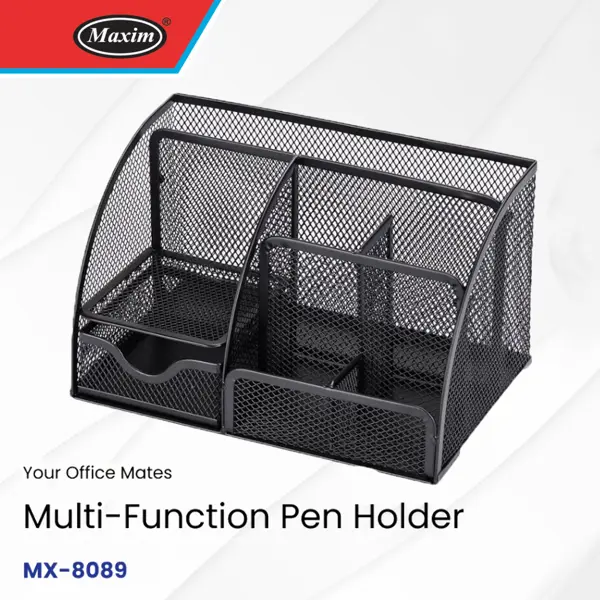 Maxim MX-8089 Mesh Steel Multi-Function Desk Organizer