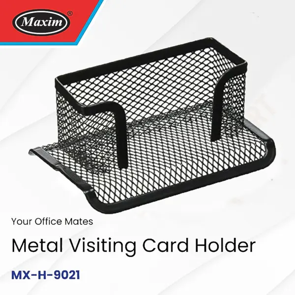 Maxim MX-H-9021 Mesh Steel Business Card Holder