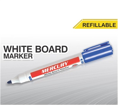 Mercury White Board Erasable Marker Round Tip