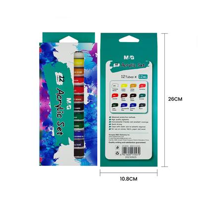 M&G APLN659 12ml Acrylic Colours Tubes