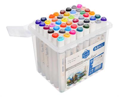 Keep Smiling MKB-12-80 Twin-Tip Alcoholic Acrylic Colour Markers