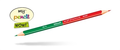 Dollar My Pencil WOW Dual End 24 Colour Pencils