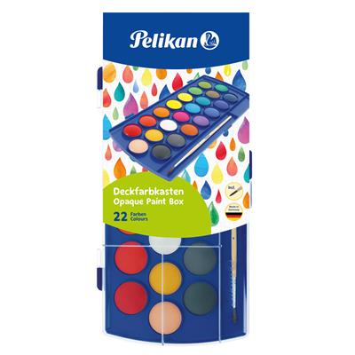 Pelikan F455/22/T11 Opaque Water Paint Box 22 Colours