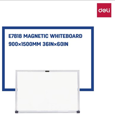 Deli Focus Magnetic Whiteboard 5×3 Feet E7818