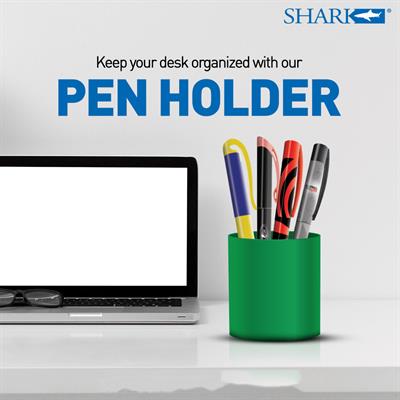 Shark SH-01 Round Plastic Pen Holder