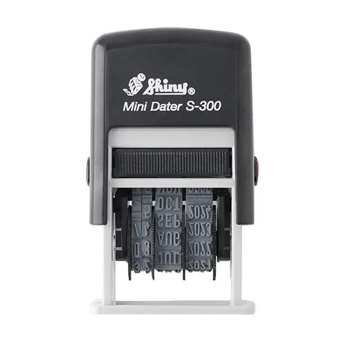 Shiny S-300 Mini Dater with Paid/Received/MFG/EXP