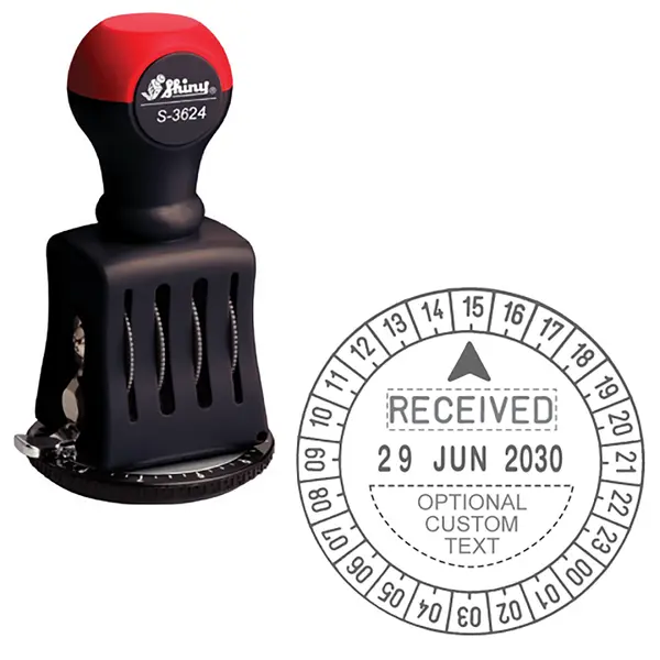 Shiny S-3624 Received 24-Hours Timer Dater Manual Stamp