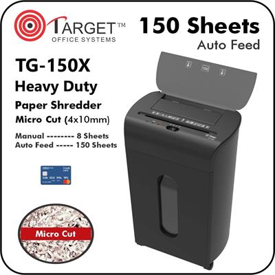 Target TG-150X 150-Pages Autofeed Micro-Cut Paper/Card Heavy Duty Shredder