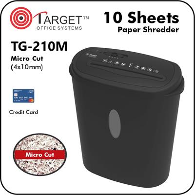 Target TG-210M 10-Pages Micro-Cut Paper/Card Shredder