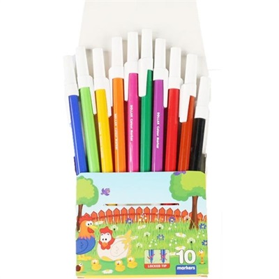 Dollar 10 Assorted Colour Markers