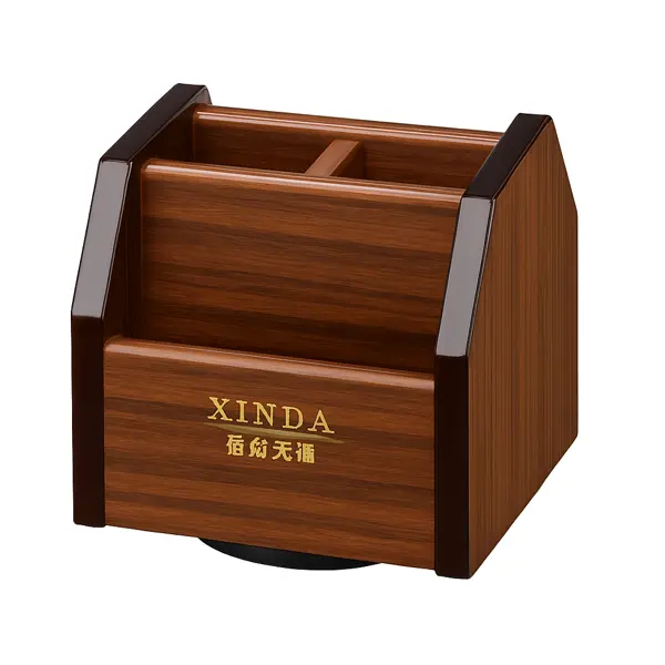 Xinda XD-5004 Premium Wooden Rotatable Desk Organizer