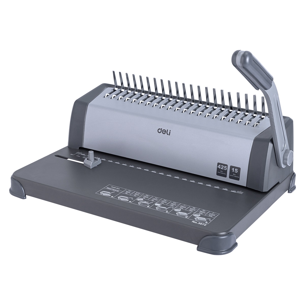 Deli E3872 Spiral Comb Binding Machine