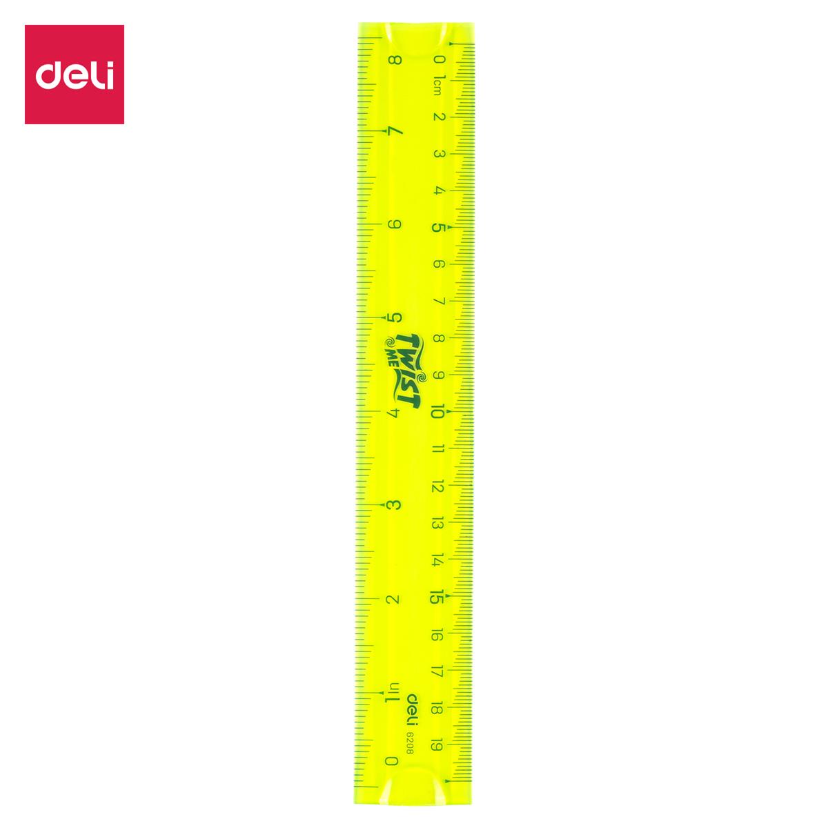 Deli E6208 Twist Flexible Scale 8 Inches / 20cm