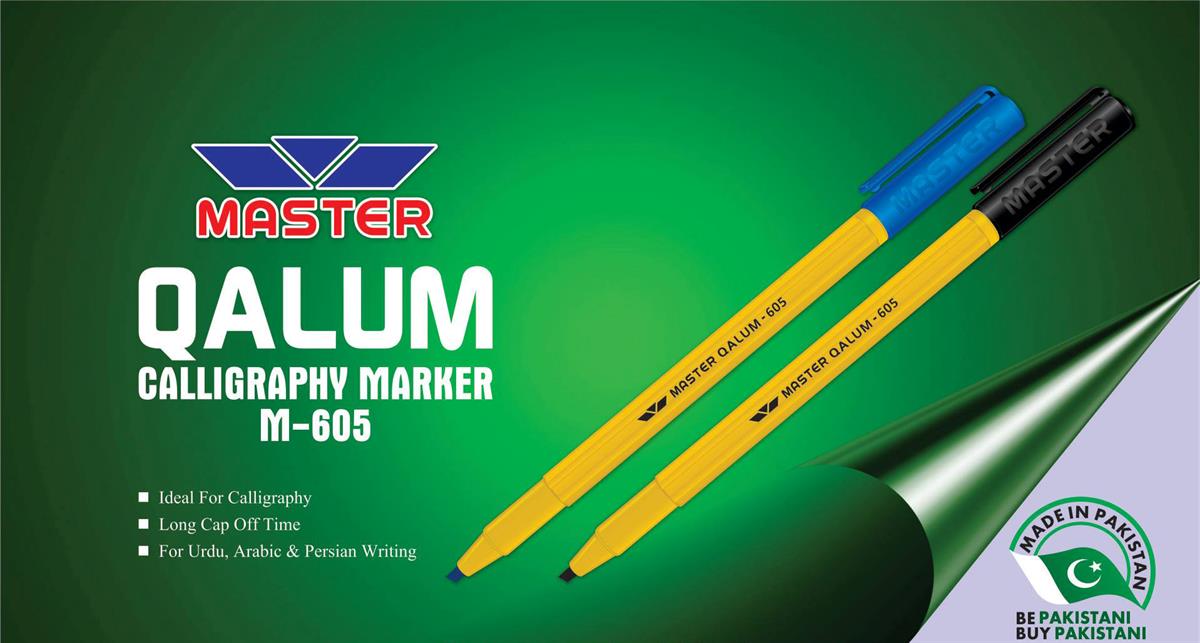 Master Qalam Calligraphy Marker 605 – Pack of 10 Markers – Happy Stationers