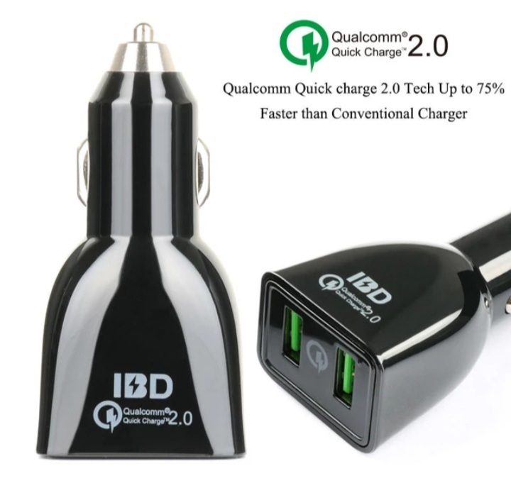 IBD 314 Quick Charger 2.0 Dual USB Car Charger in for Rs. 850.00 | MicroXpert Addons